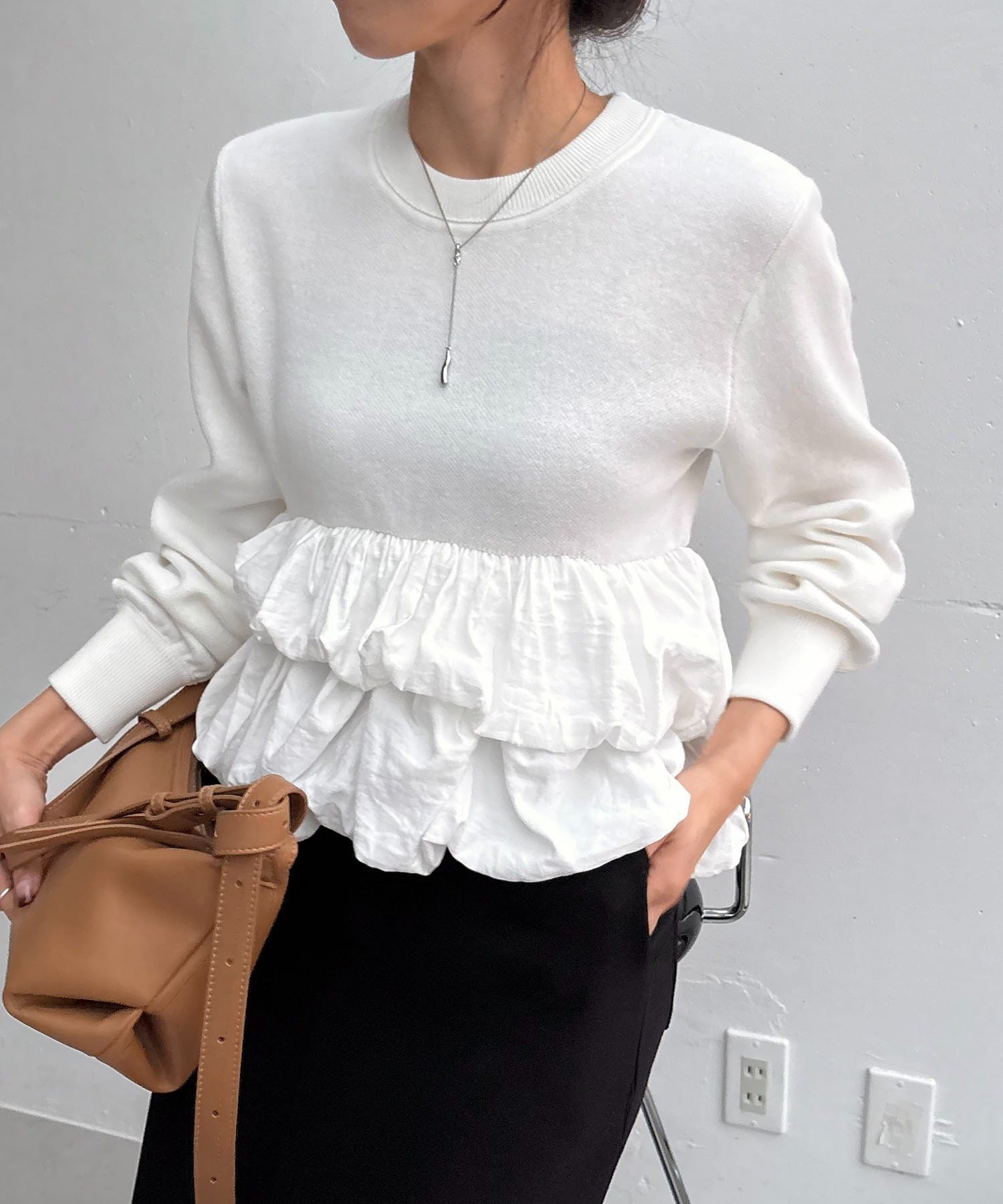 CAPRICIEUX LE'MAGE｜バルーンティアードプルオーバー | Rakuten