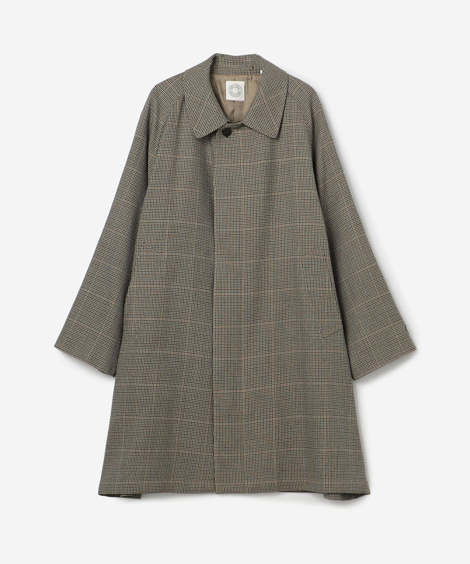 ぴ*ー様 新品★オーシバル★ウールチェックバルマカーンコート★ベージュ4 ORCIVAL（オーシバル）の「ORCIVAL | ウールチェック バルマカーン