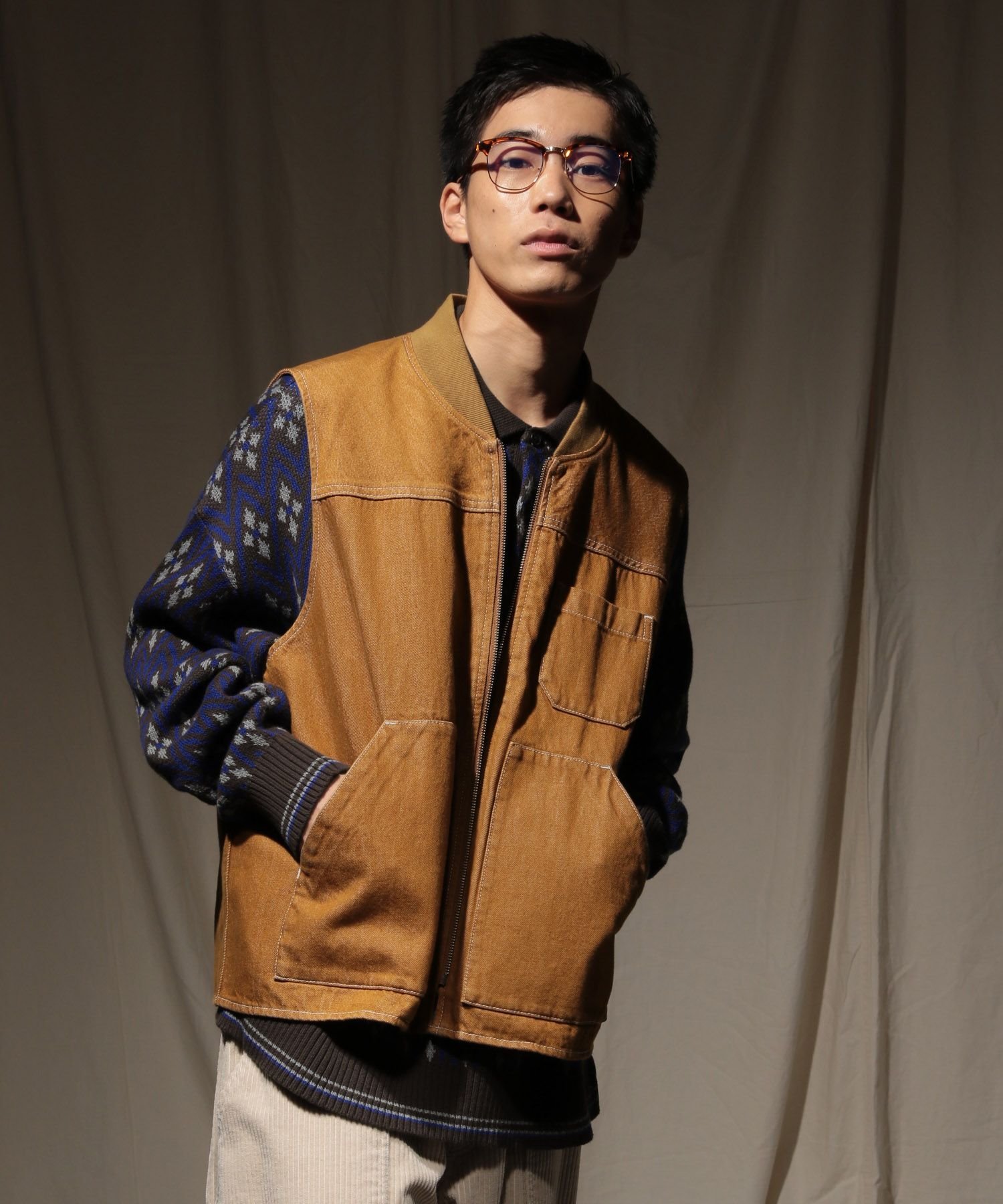 niko and ｜DENIM WORK VEST[niko and JEANS 2025AW] | Rakuten