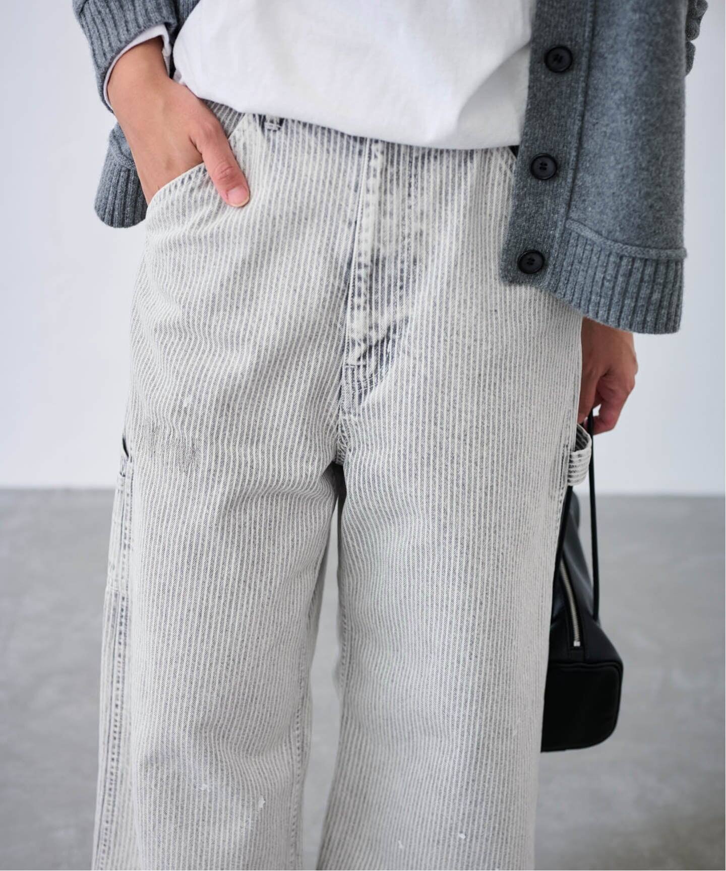 FRAMeWORK｜ブリーチリペアヒッコリーパンツ | Rakuten Fashion(楽天