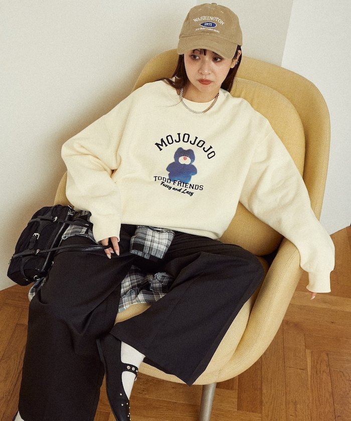 FREAK'S STORE｜mojojojo カレッジ風 フロッキー スウェット 限定展開