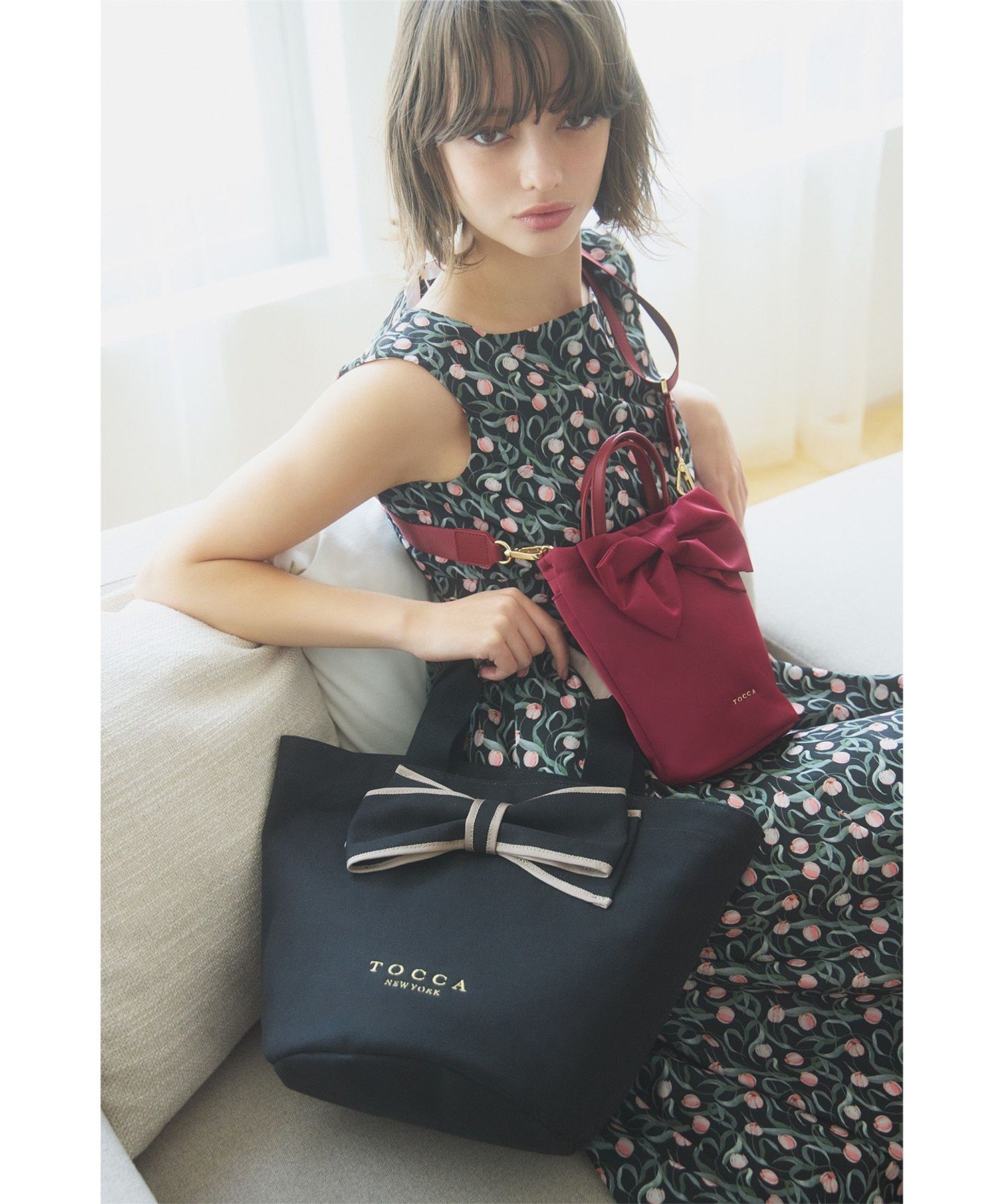 TOCCA｜【泉里香さん着用】RIBBON KNOT NYLON MULTI BAG ナイロン