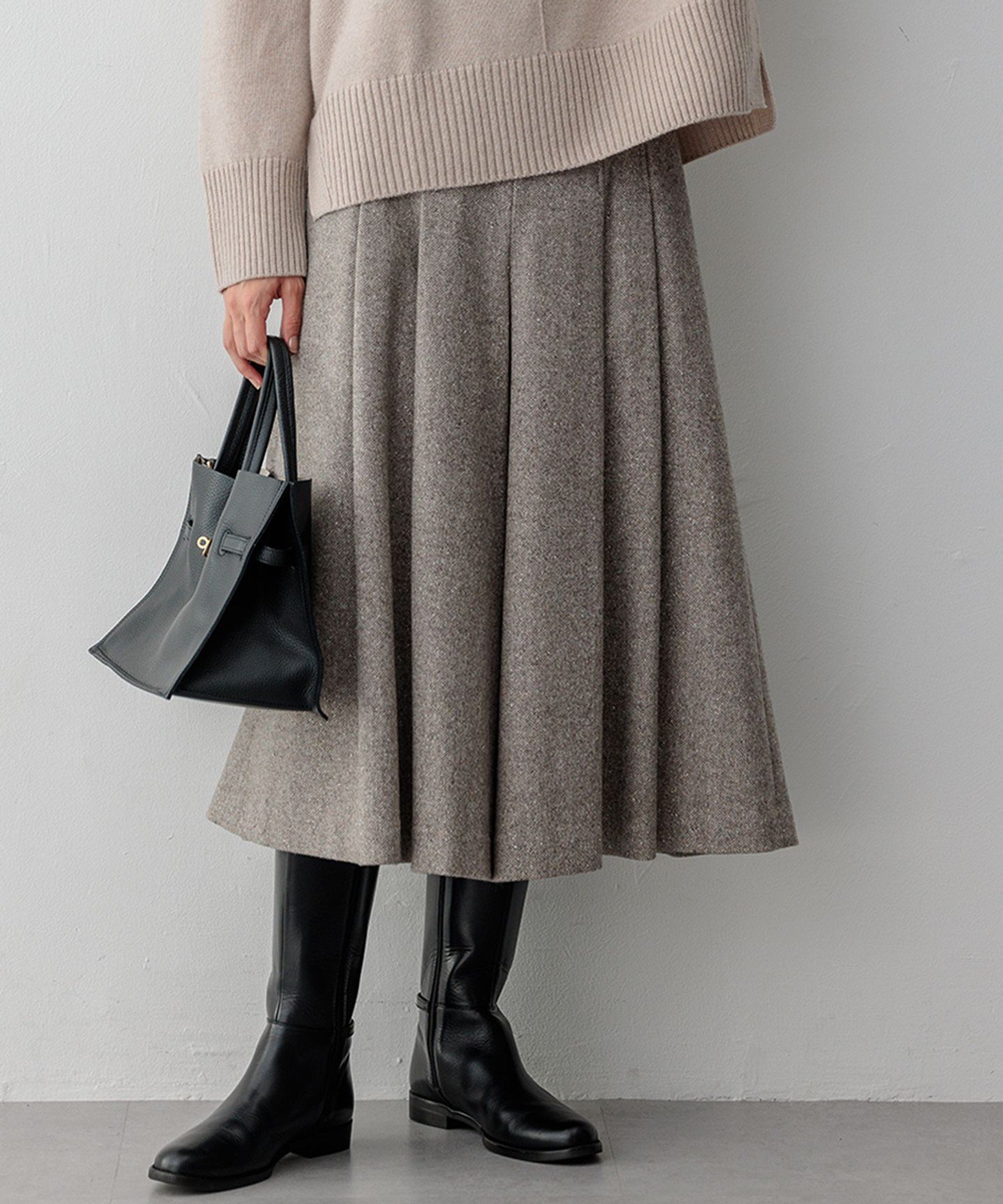 23区｜シルクネップヘリンボーン ガウチョ パンツ | Rakuten Fashion