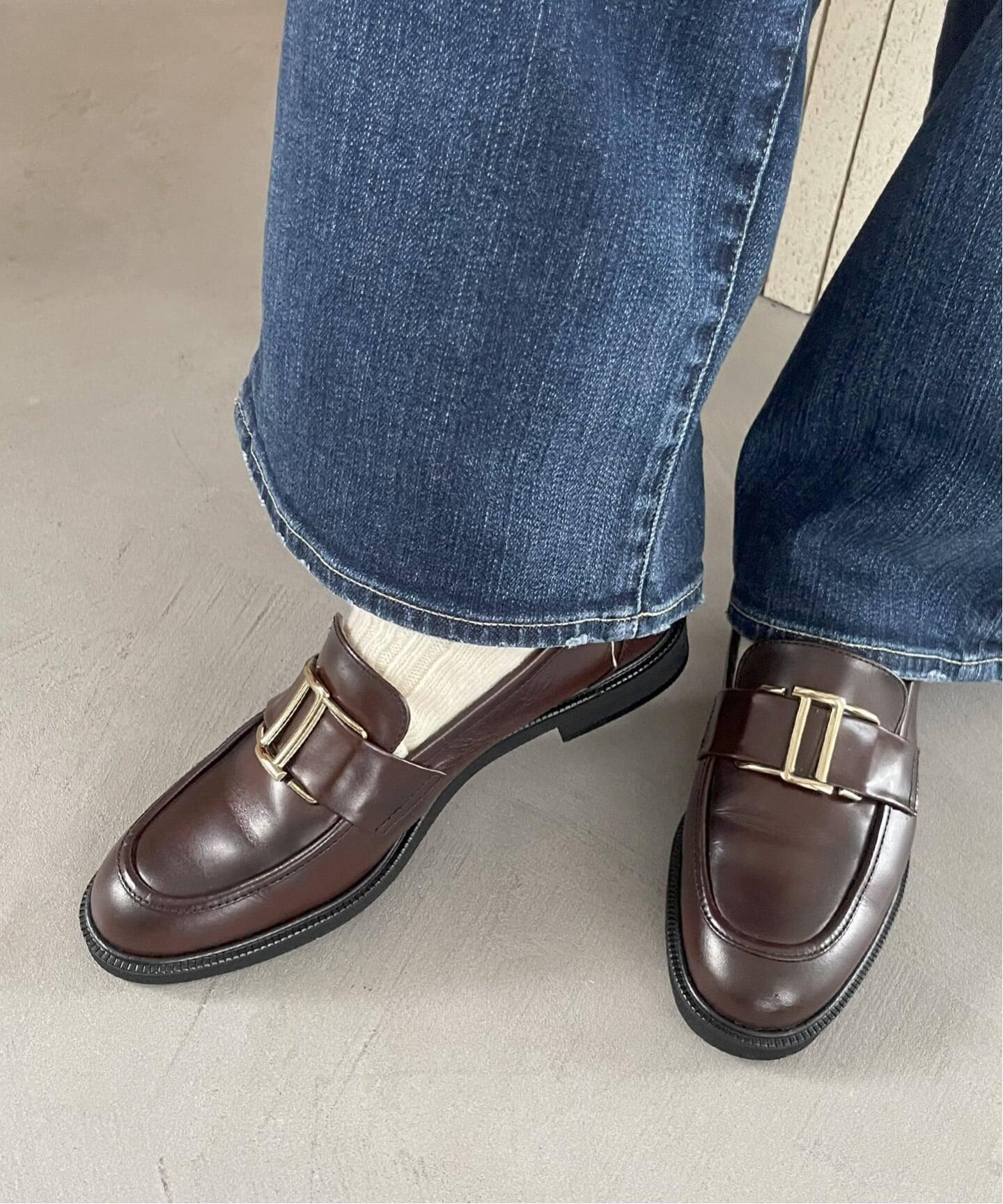 LE TALON｜《追加》レザーメタルモチーフローファー | Rakuten Fashion