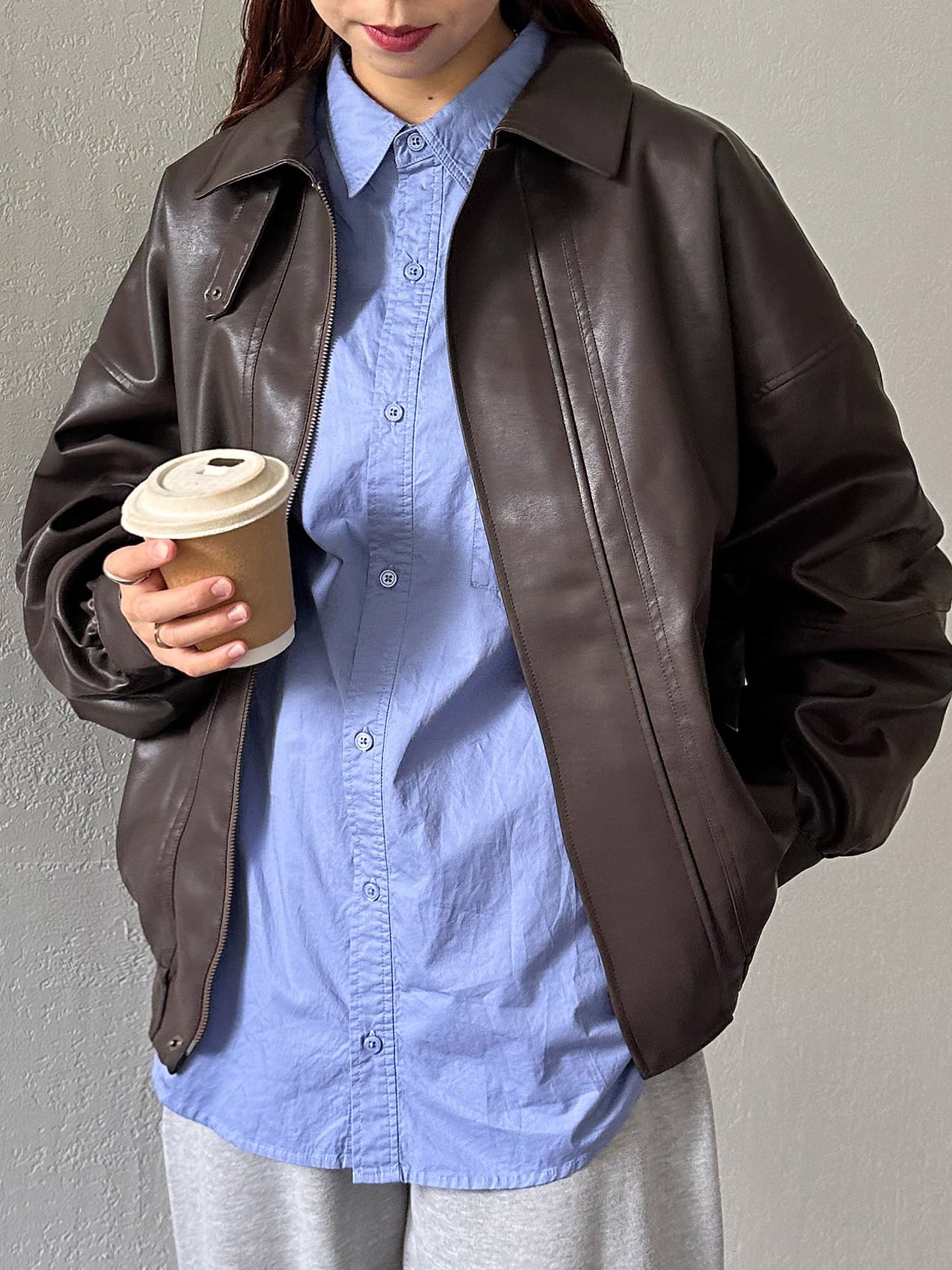 Discoat｜【リバイバル】ヴィンテージPUレザージャケット《ユニ