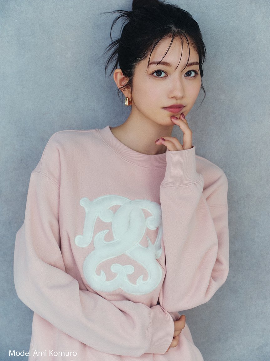 SNIDEL｜【WEB限定/ボアコレクション】ロゴモチーフスウェット