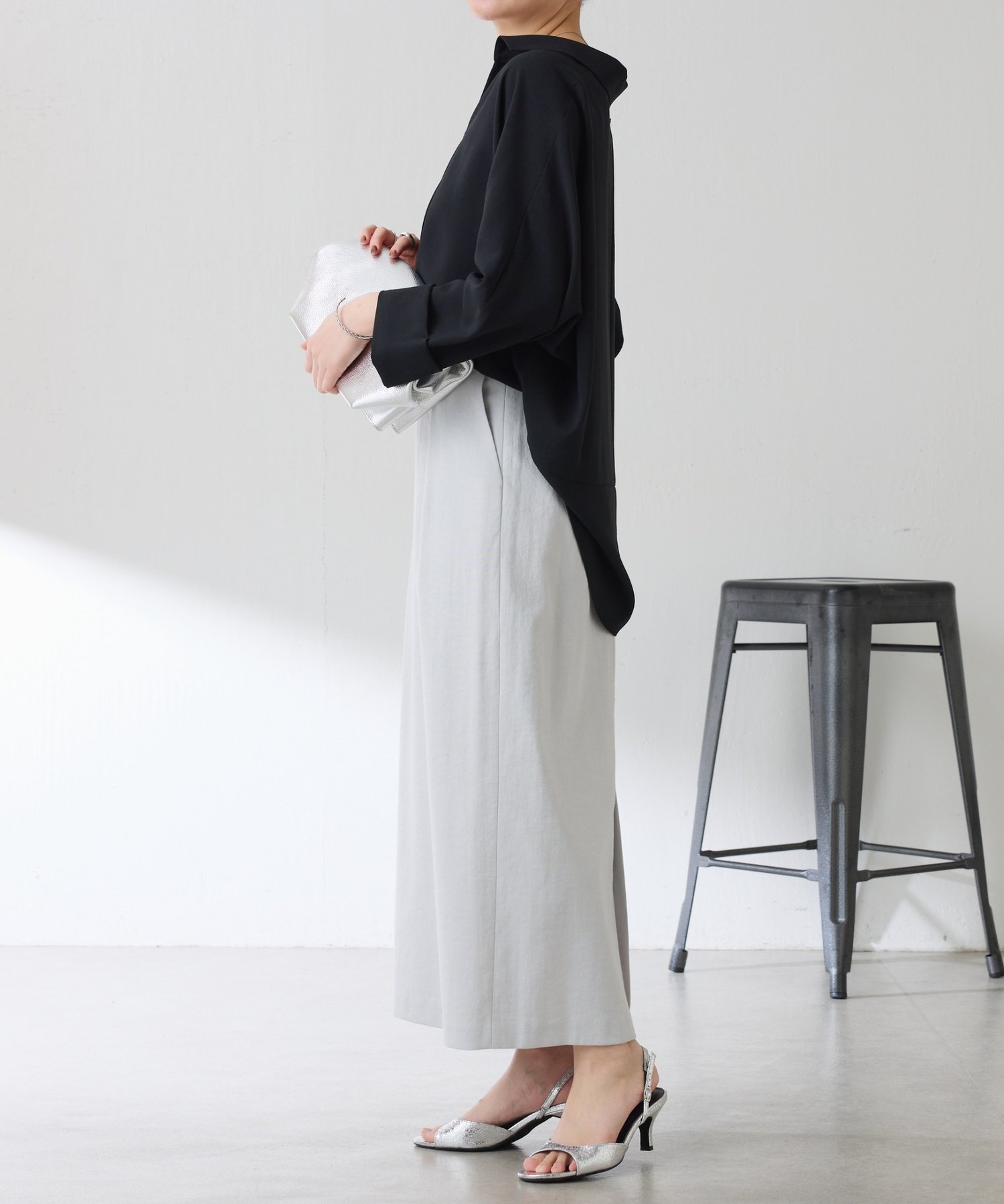 COLLAGE GALLARDAGALANTE｜ジャージスキッパードルマンブラウス