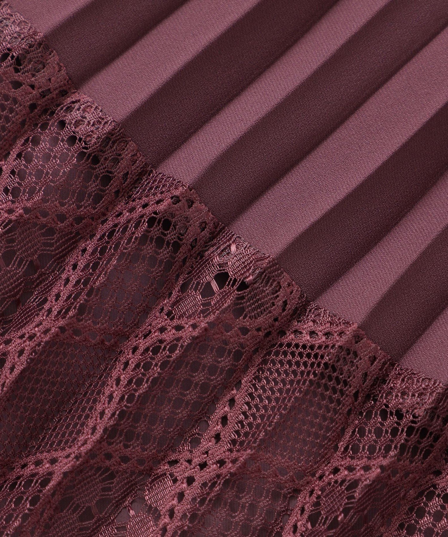 EPOCA｜レースコンビパウダリージョーゼット プリーツスカート