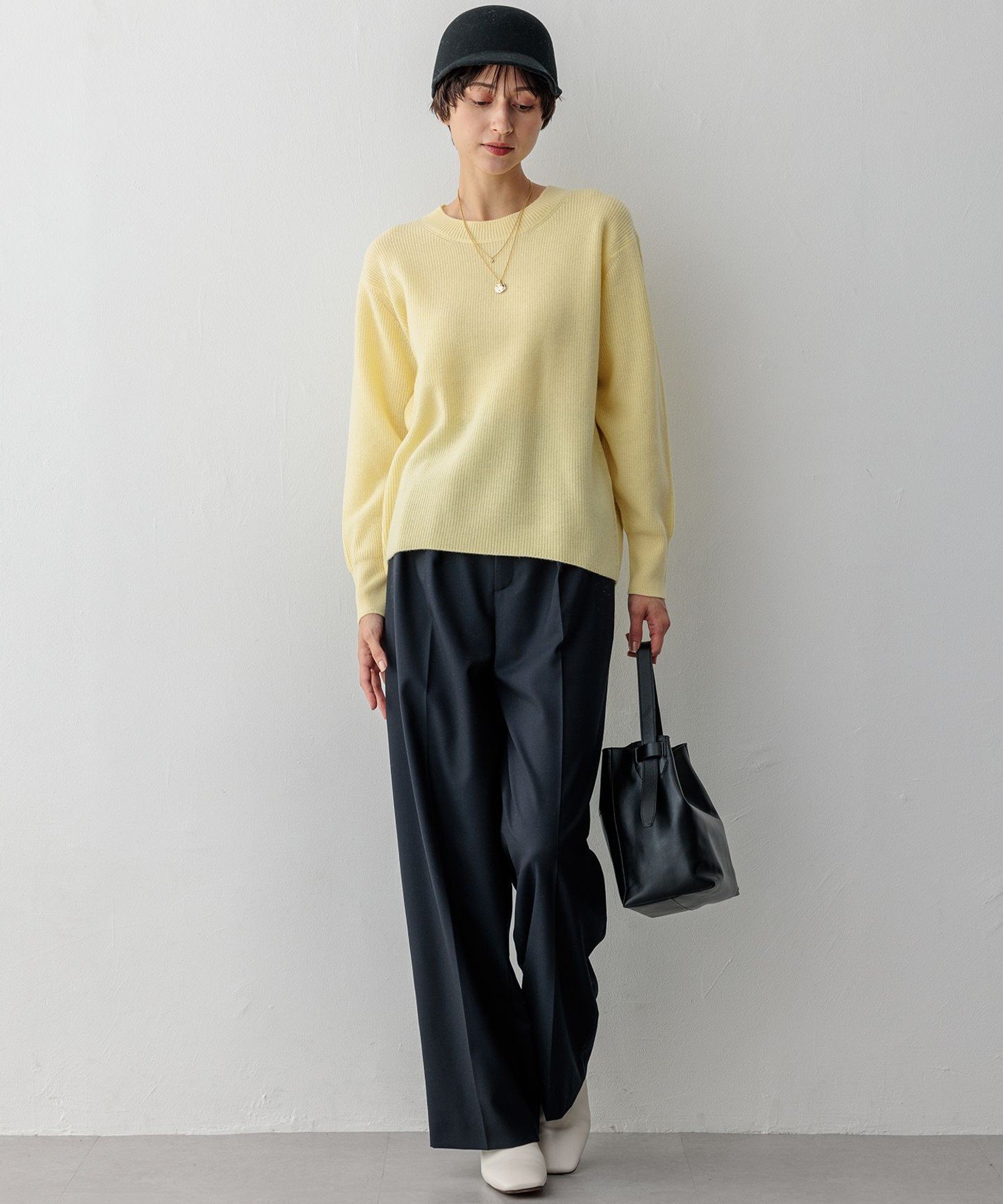 23区｜【洗える】ウールカシミヤ クルーネック ニット | Rakuten