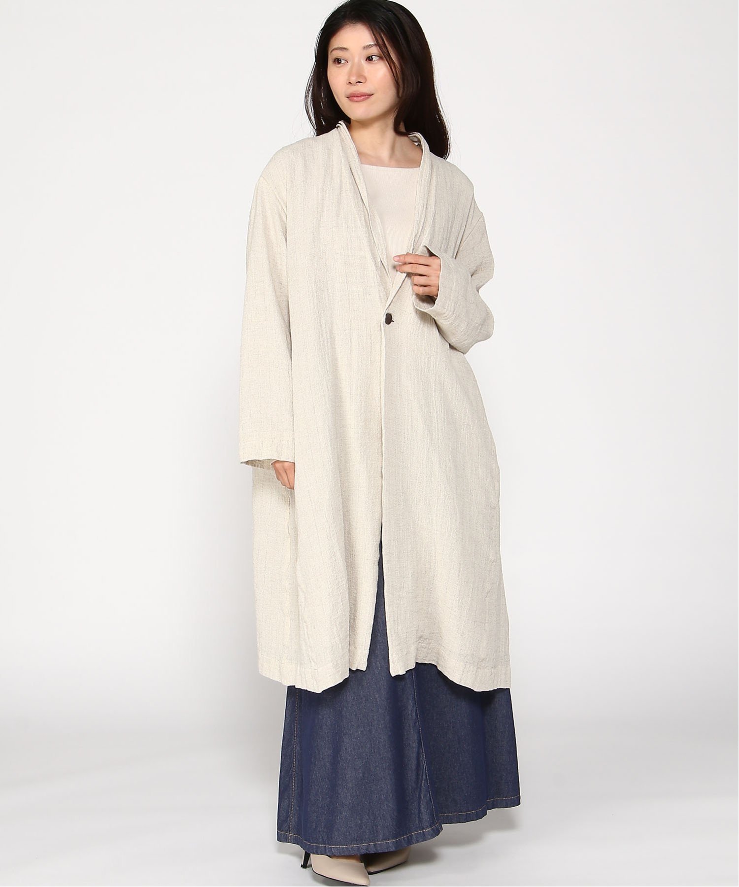 pas de calais｜pas de calais 綿リネン交織タンブラー ストライプ