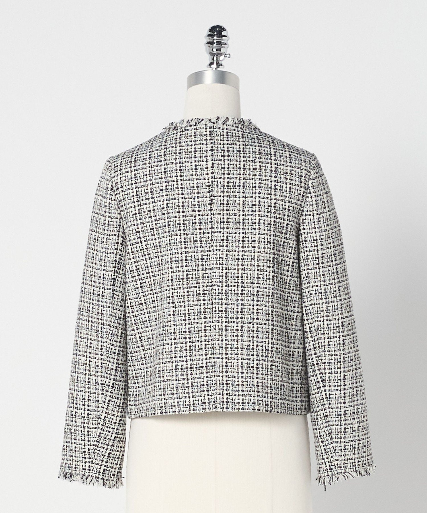 UNITED ARROWS green label relaxing｜ツイードライク ノーカラー