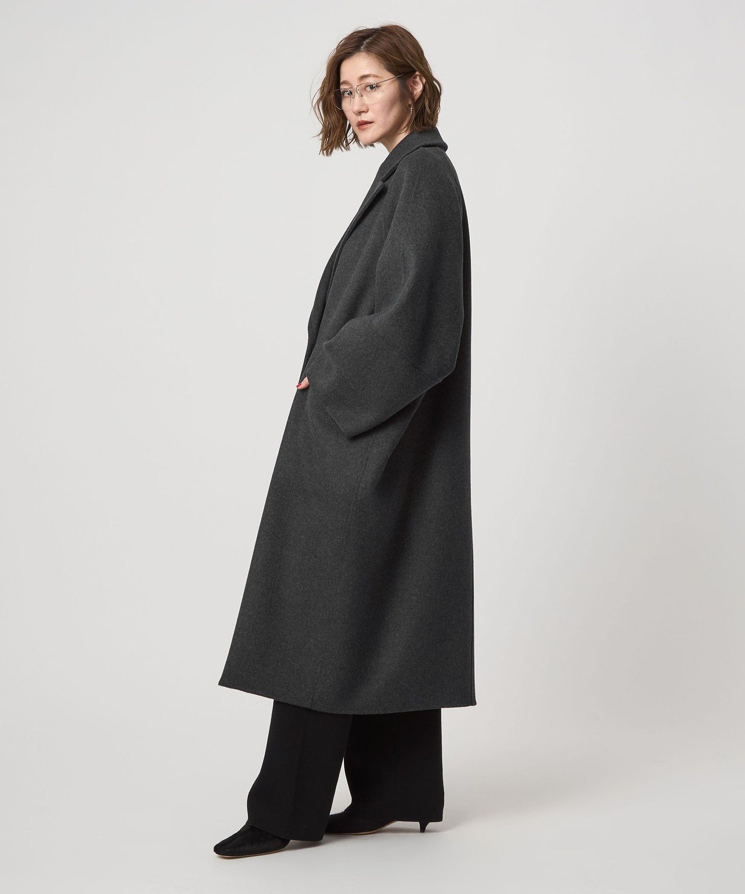 conteダブルラペルリバーコート UNITED ARROWS｜<conte>ダブルブレスト リバーコート | Rakuten