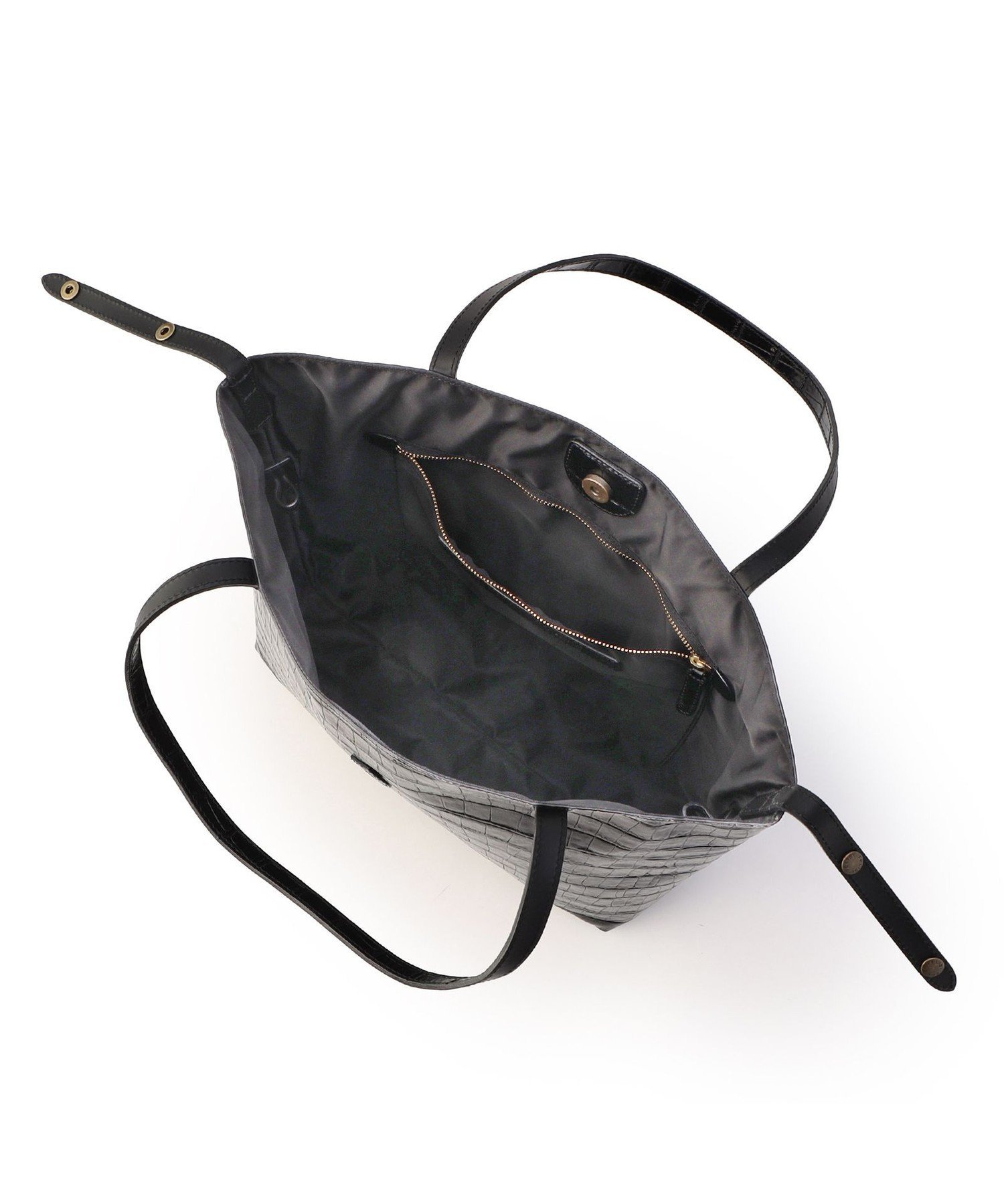 Felisi｜【Felisi/フェリージ】クロコ型押し レザー トートバッグ 15