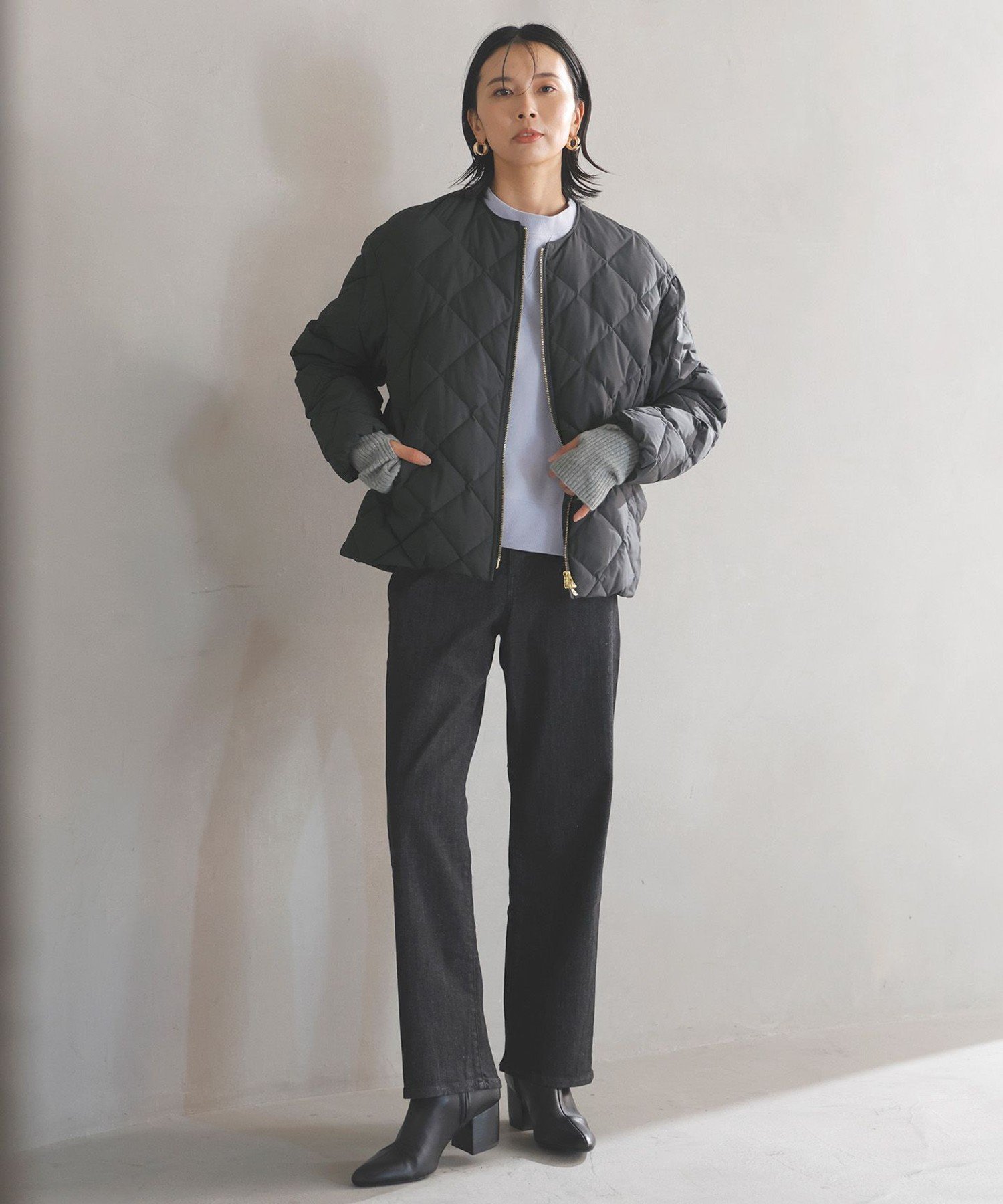 UNFILO｜【TAION×UNFILO】キルティングダウン ショート丈ブルゾン