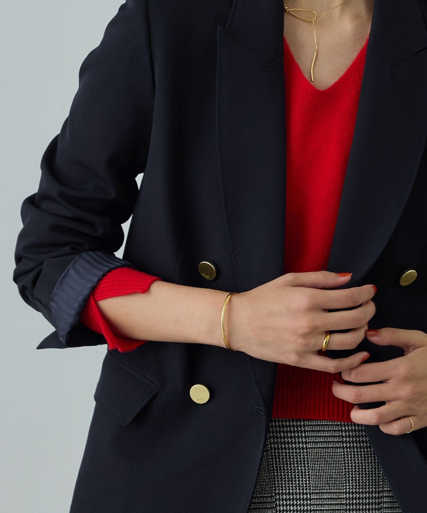 ROPE'｜ストレッチ金ボタンブレザージャケット | Rakuten Fashion(楽天