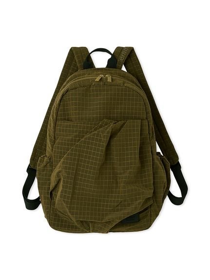 emmi｜ボックスチェックギャザーボディーバックパック | Rakuten