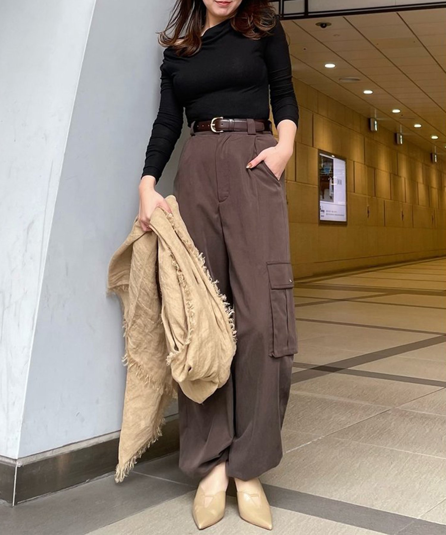 anuans｜ギャザードレープカットトップス | Rakuten Fashion(楽天