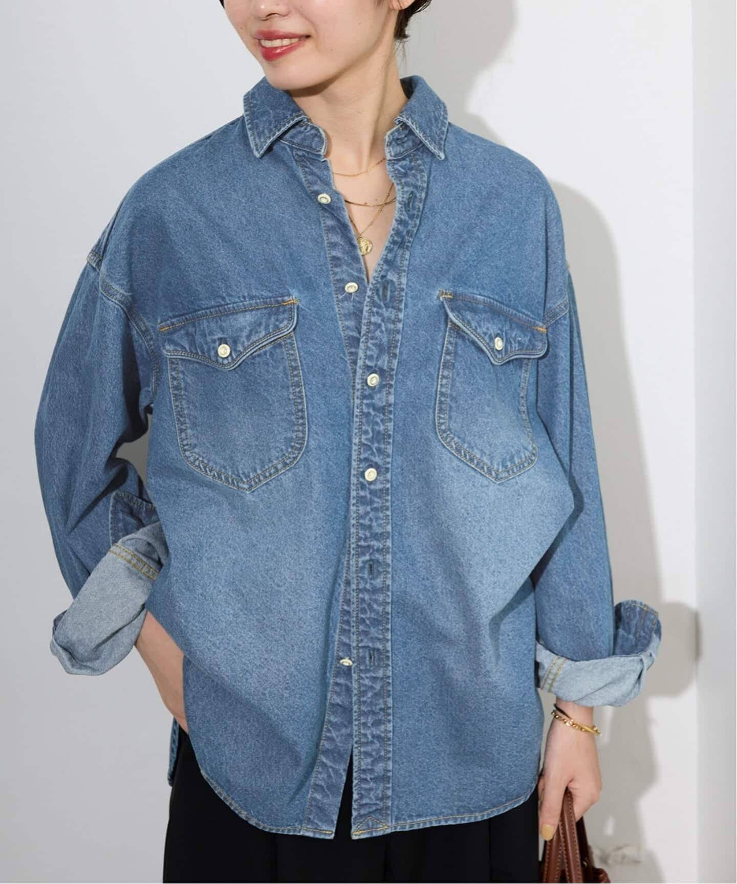 SLOBE IENA｜《WEB限定/追加3》LE DENIM BDUデニムシャツ | Rakuten