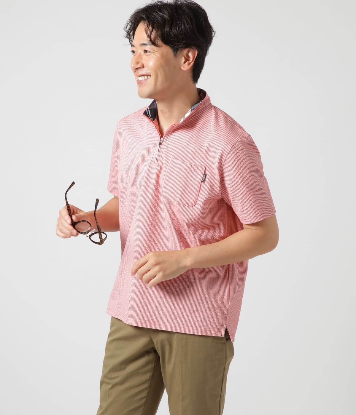 NEWYORKER｜【吸水速乾】COOL COMFORT サッカーストライプ ハーフ