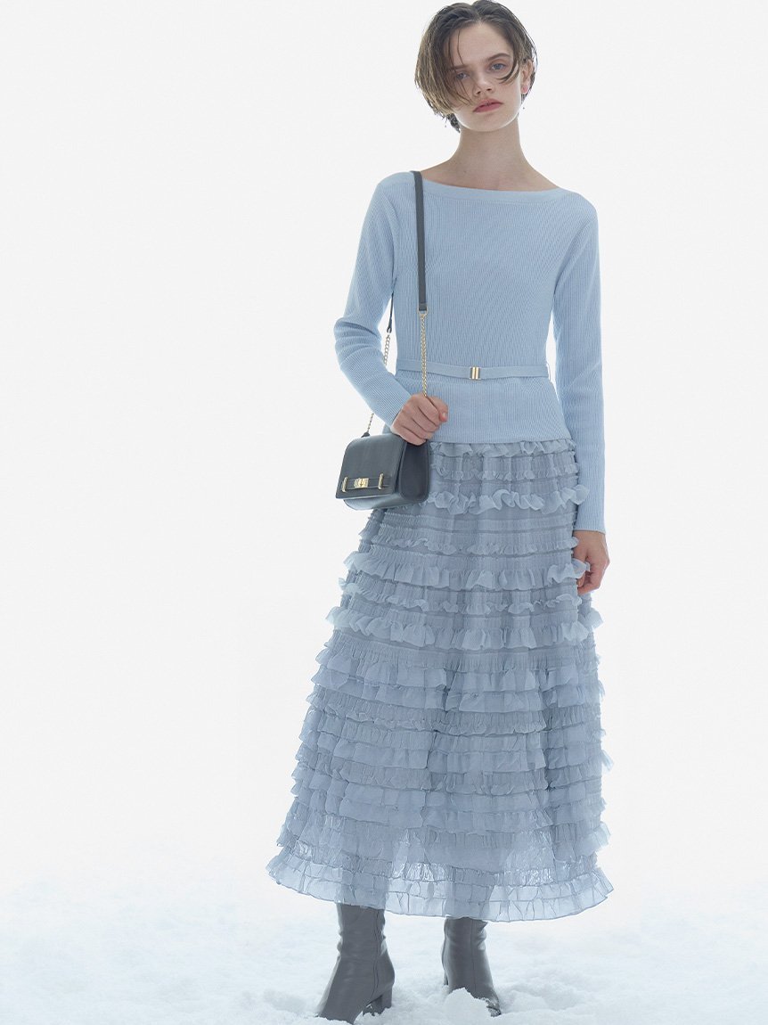 CELFORD｜ビジュー&リボンクリップ付きストレッチブーツ | Rakuten