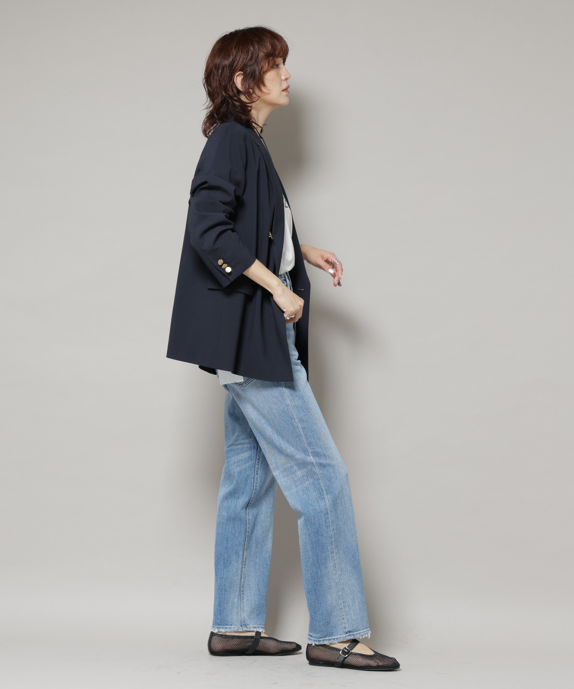 NANO universe｜ドライウェザーストレッチダブルジャケット