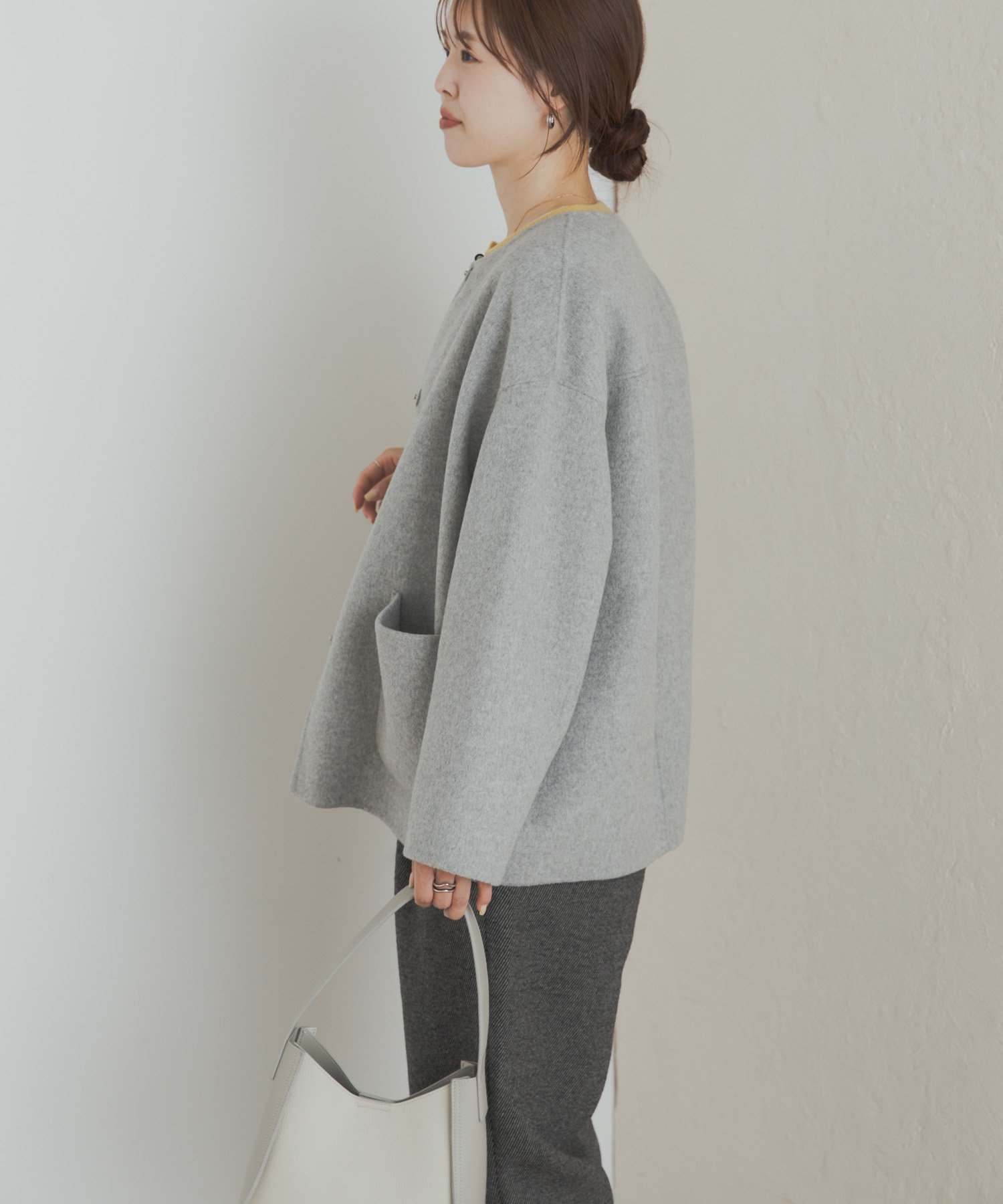 URBAN RESEARCH DOORS｜ウールリバーノーカーラミドルコート | Rakuten