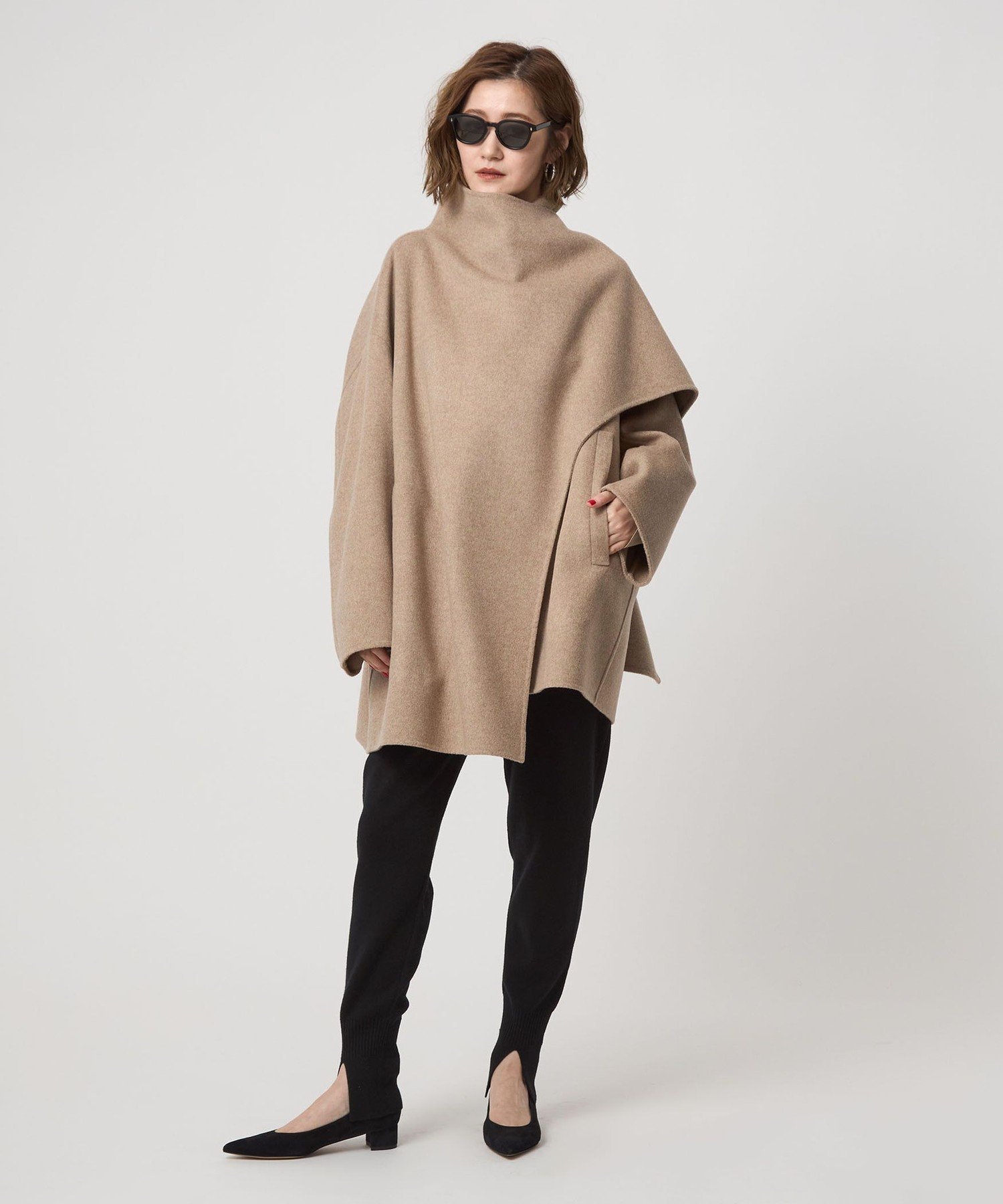 超美品★conte リバーストールコート　ベージュ UNITED ARROWS｜<conte>リバー ストールコート | Rakuten Fashion(楽天