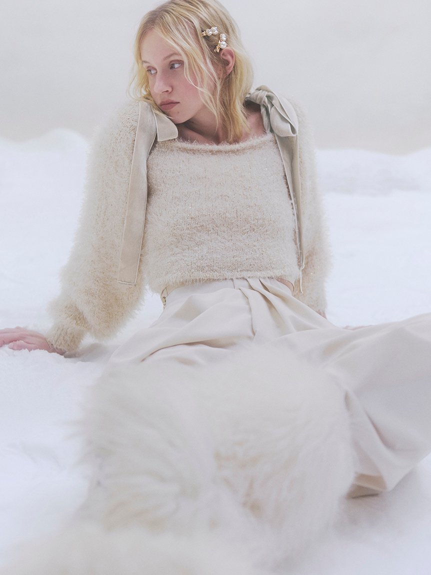 SNIDEL｜ラメニットアンサンブルプルオーバー【カンヘウォン着用