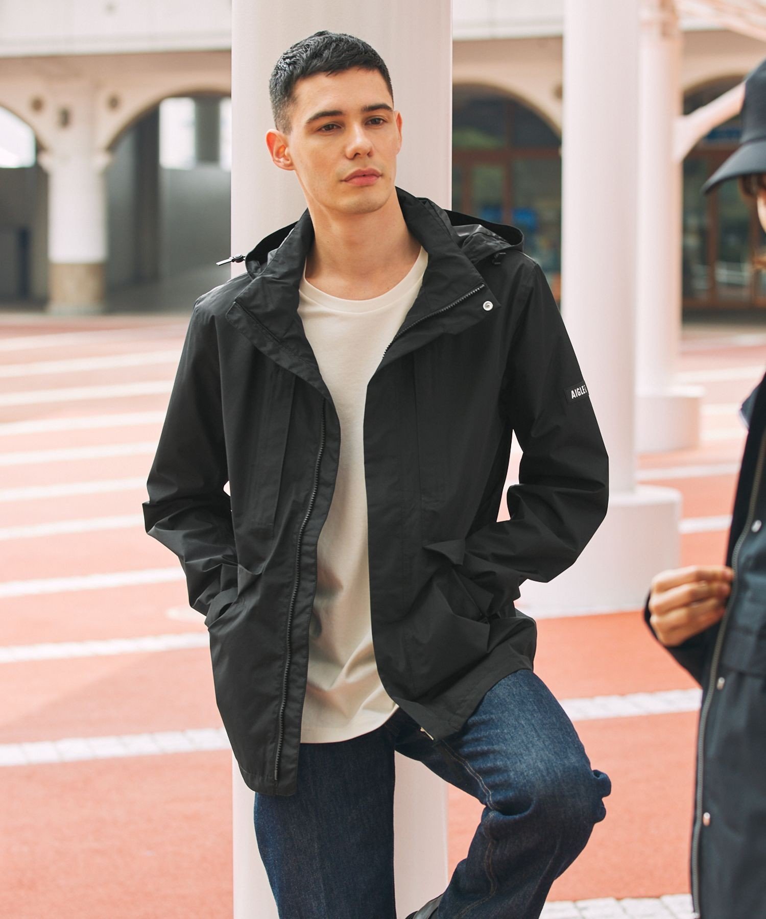 AIGLE｜防水 防風 透湿 GORE-TEX ゴアテックス ジップアップフーデッド