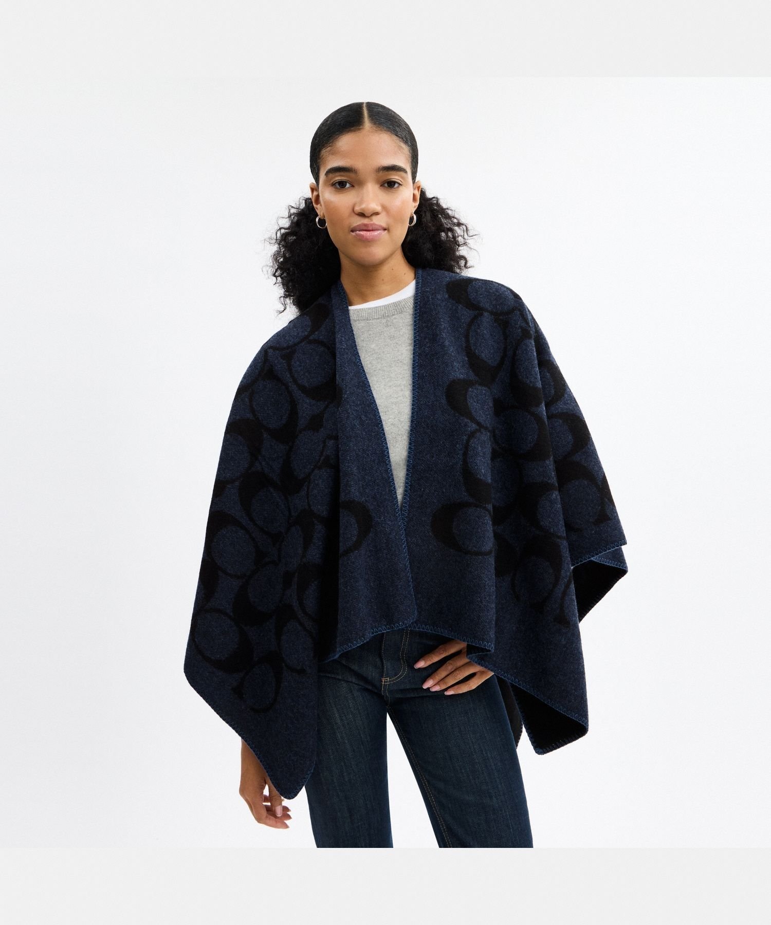 COACH OUTLET｜【公式】マキシ シグネチャー ケープ | Rakuten Fashion