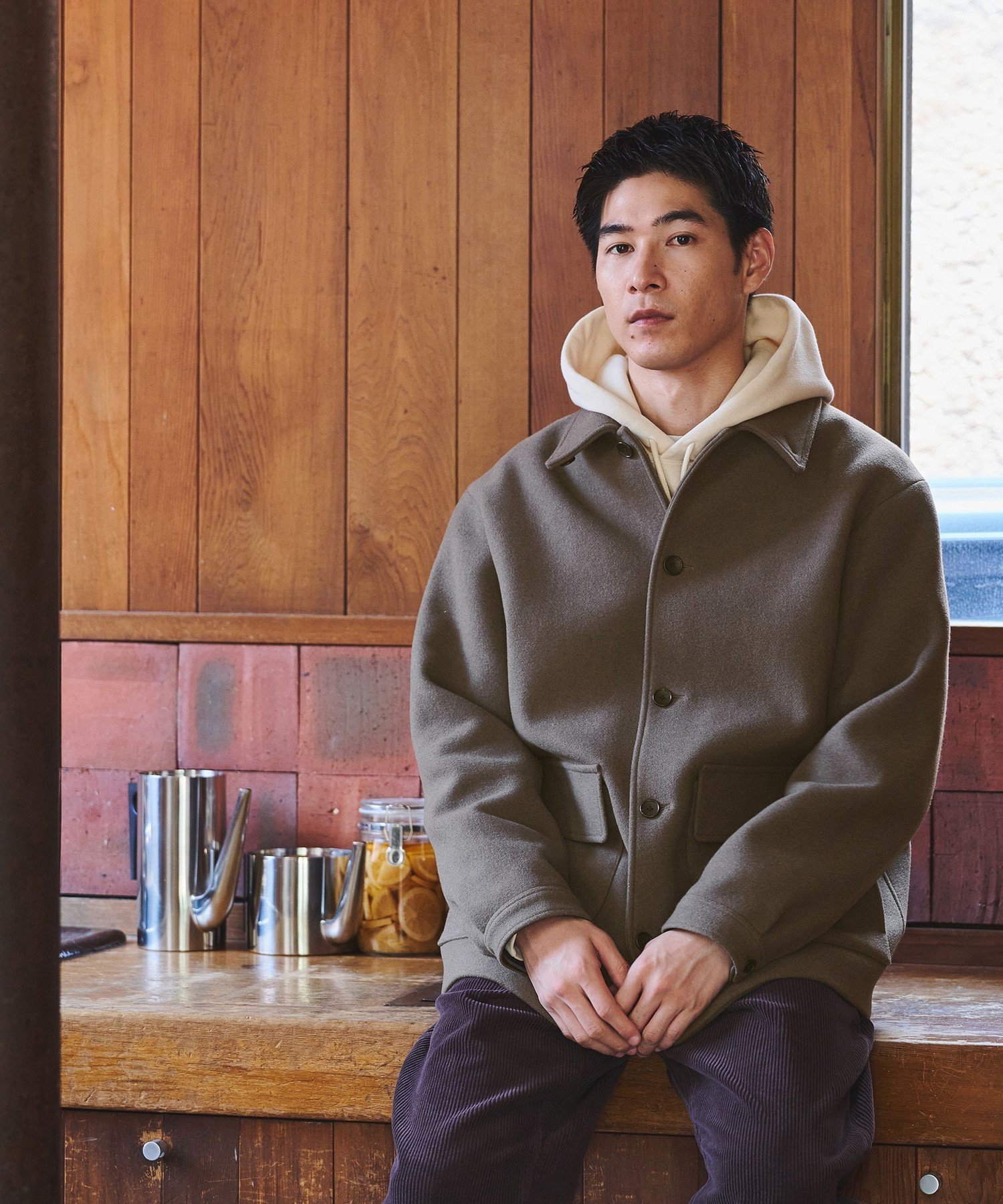 UNITED ARROWS green label relaxing｜SENTDALE WOOL カバーオール