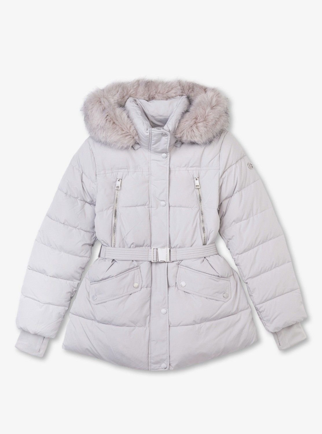 MICHAEL KORS｜フォーファー トリム キルティング ベルテッド パファー