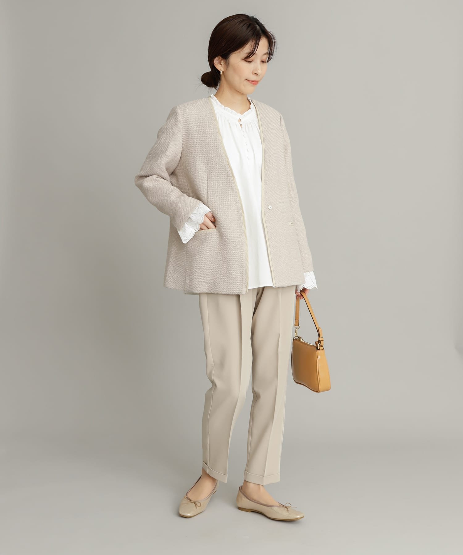 URBAN RESEARCH DOORS｜ツイードVネックロングジャケット | Rakuten