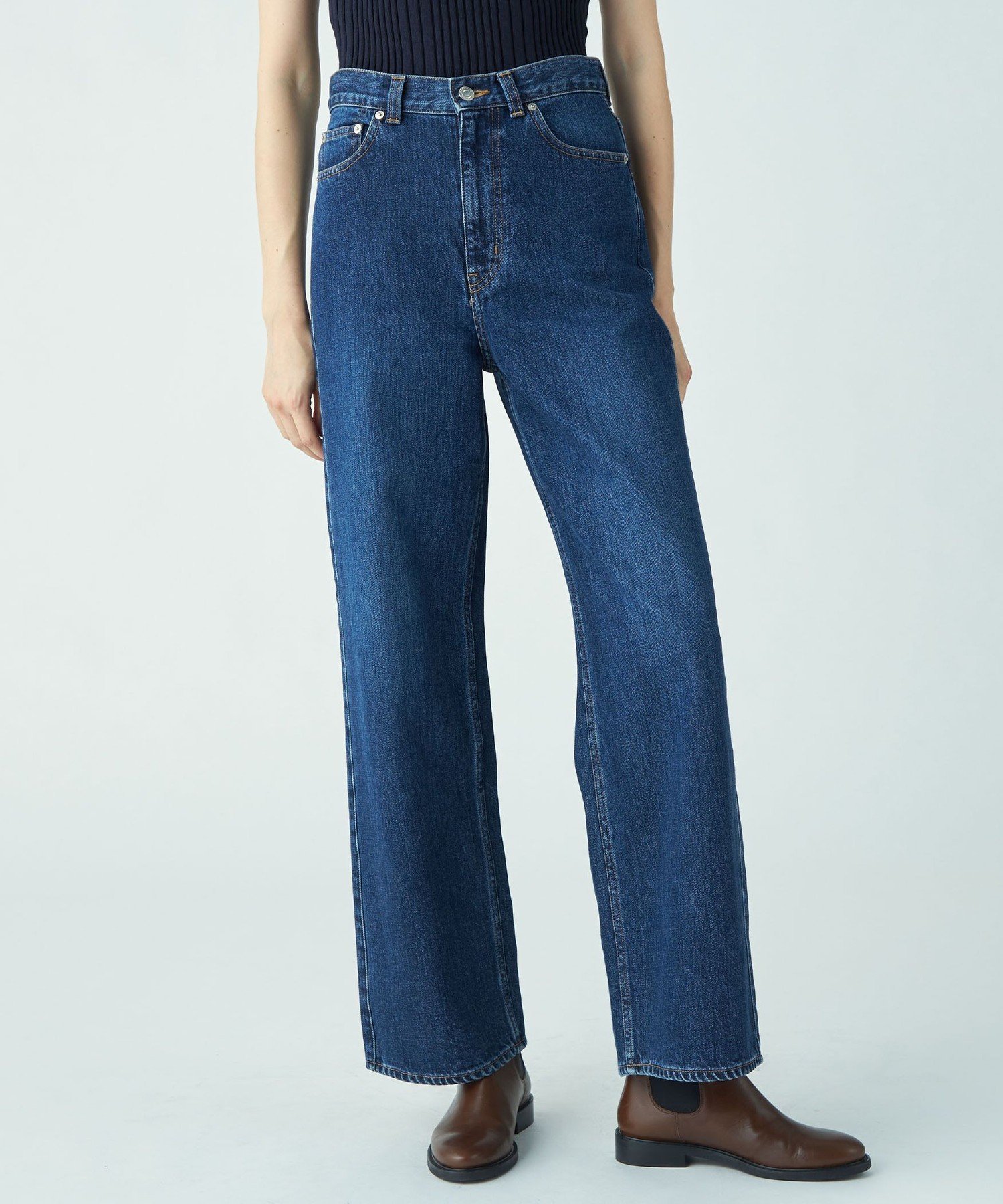 TOMORROWLAND｜デニム ワイドストレートパンツ | Rakuten Fashion(楽天