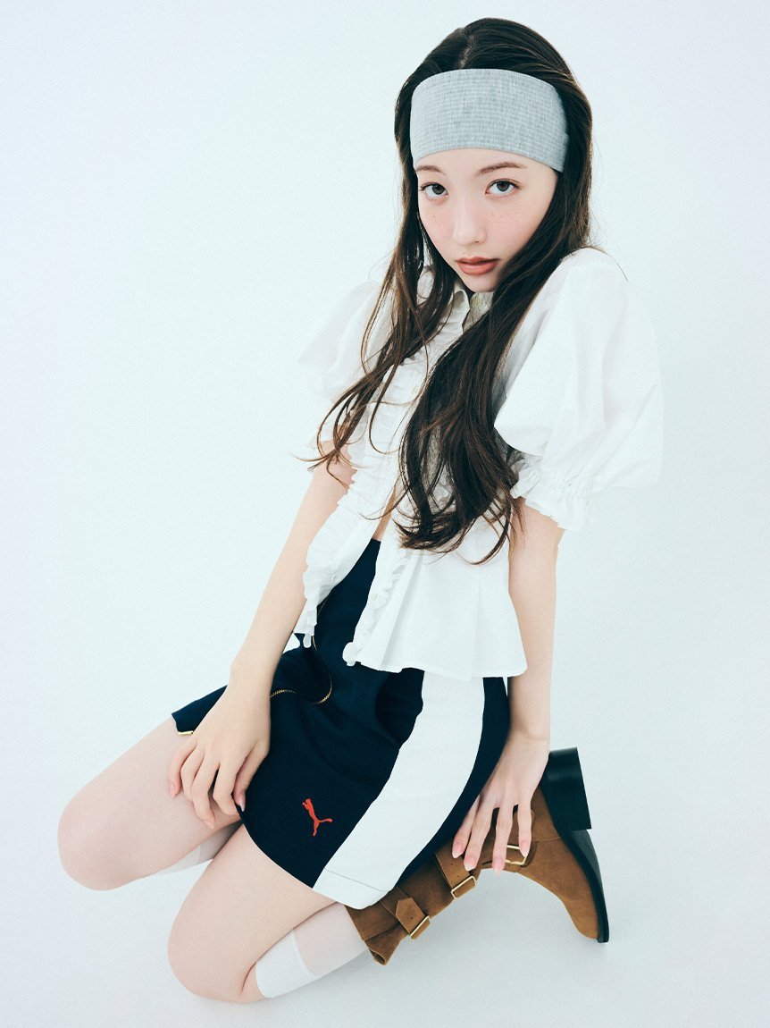 LILY BROWN｜フリルレースアップブラウス | Rakuten Fashion(楽天