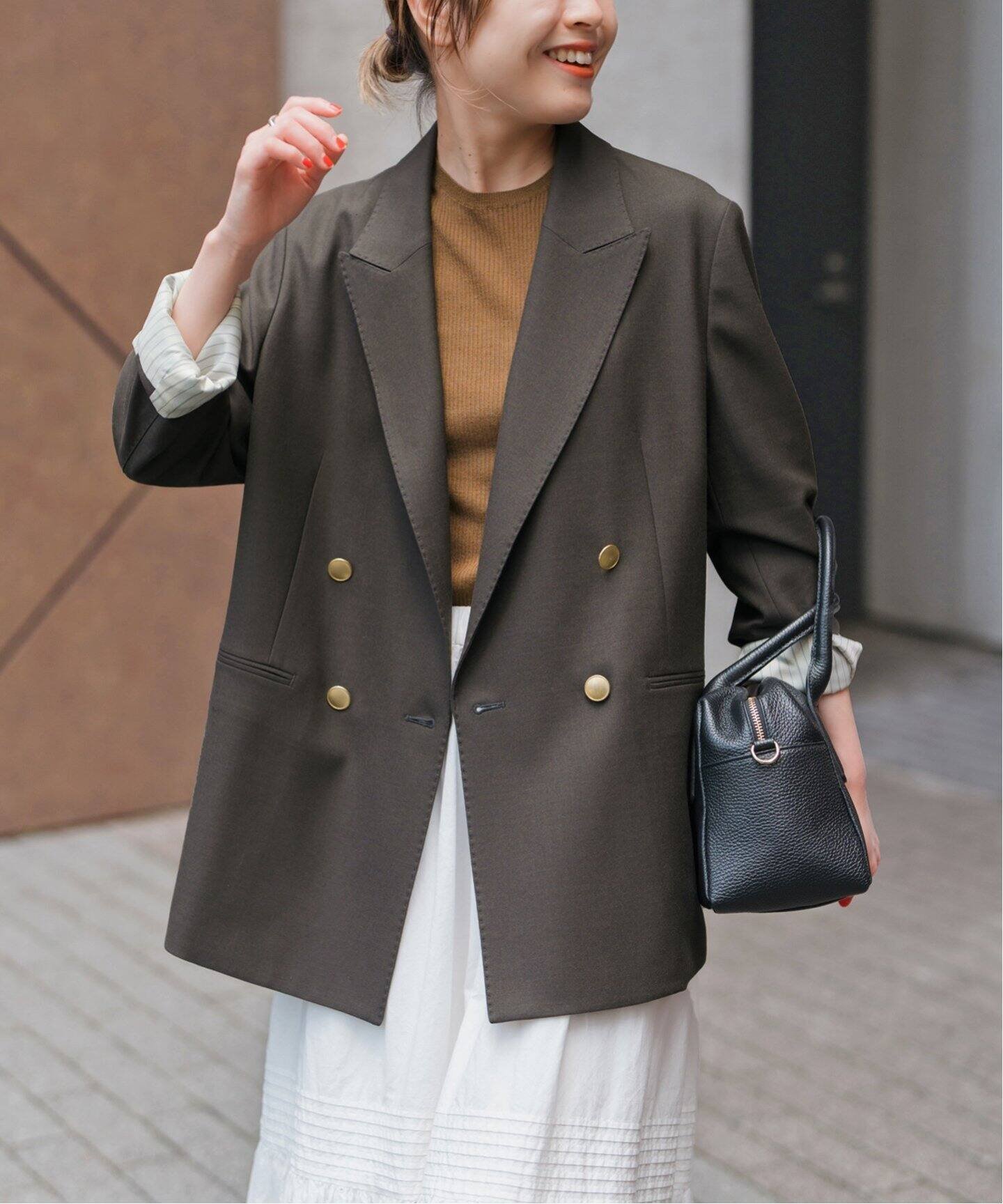 Spick & Span｜ウールブレンドダブルブレストジャケット | Rakuten