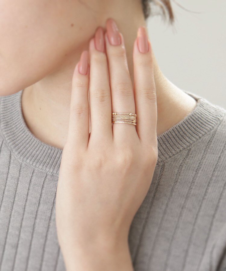 COCOSHNIK｜K10ハニー カットボール 形状記憶リング | Rakuten Fashion