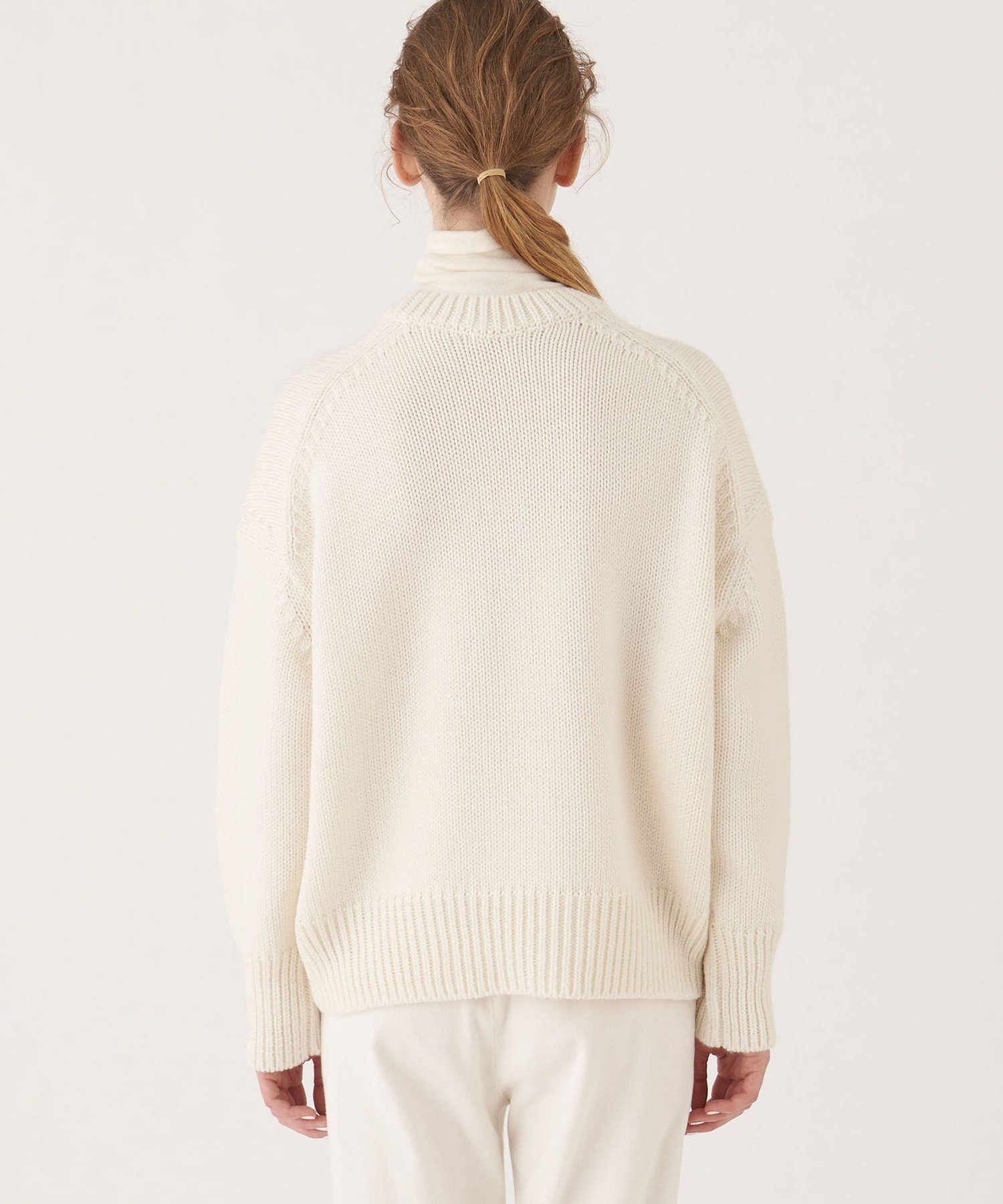 TOMORROWLAND｜ファインウーステッド クルーネックプルオーバー