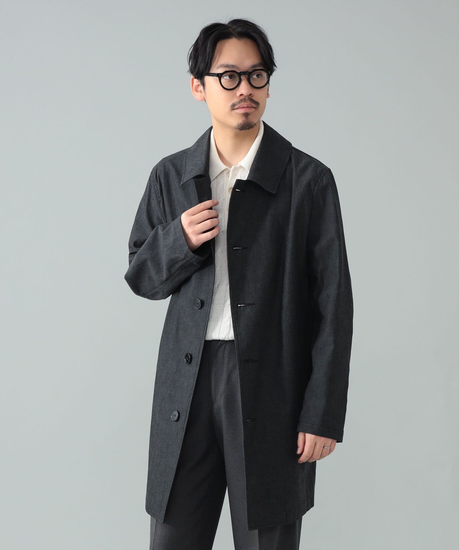BEAMS MEN｜【別注】MACKINTOSH / DUNKELD SHORT デニム ステンカラー