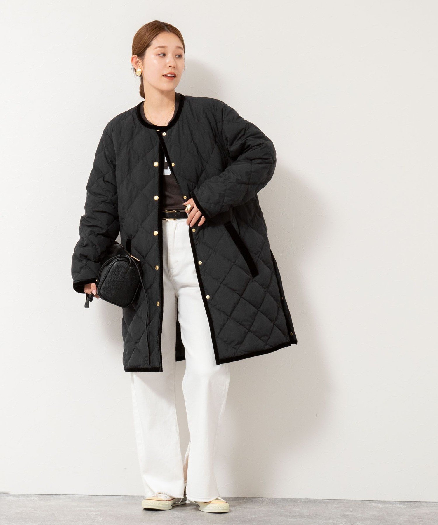 NOLLEY'S｜【TAION×LIMONTA】別注ベロアパイピングロングダウン