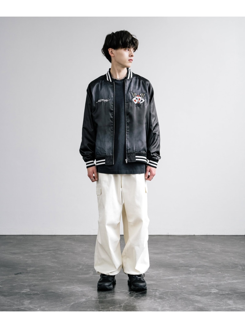 楽天市場】Ed Hardy エドハーディー スカジャン(トランプ柄/ワシ柄