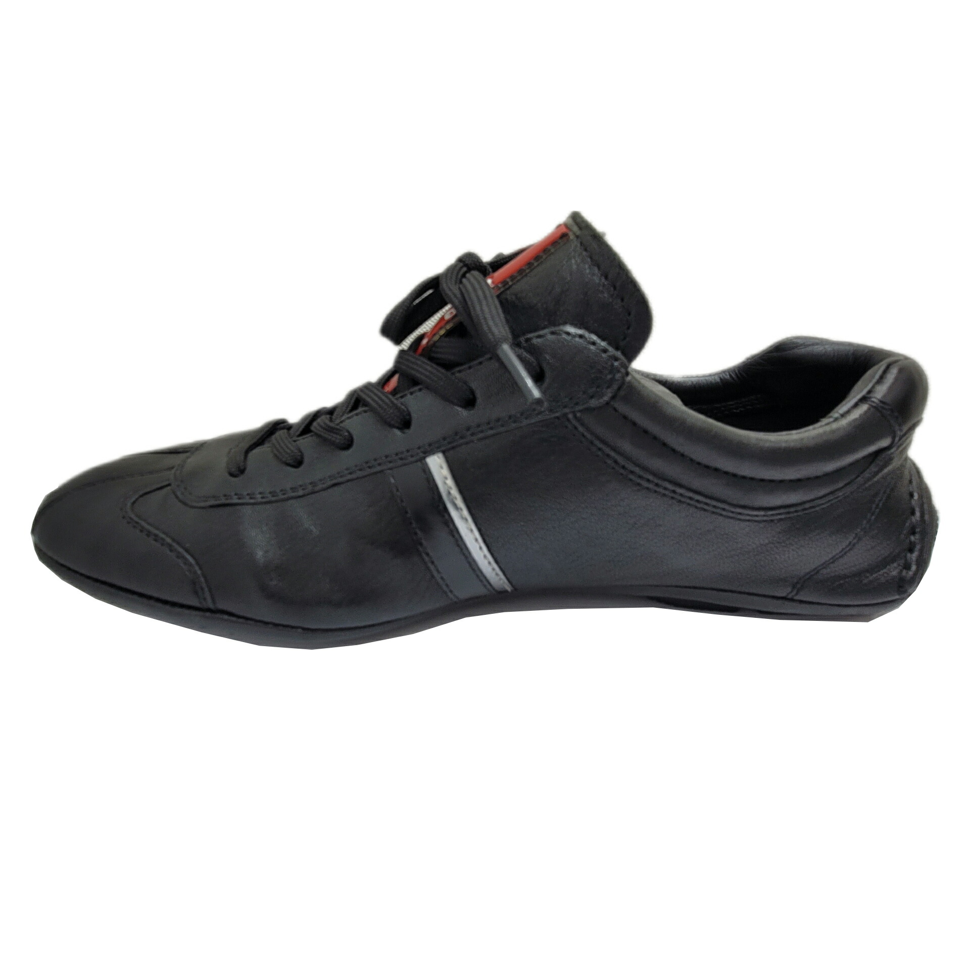 楽天市場】【中古】PRADA プラダプラダスポーツ スニーカー レザー 黒