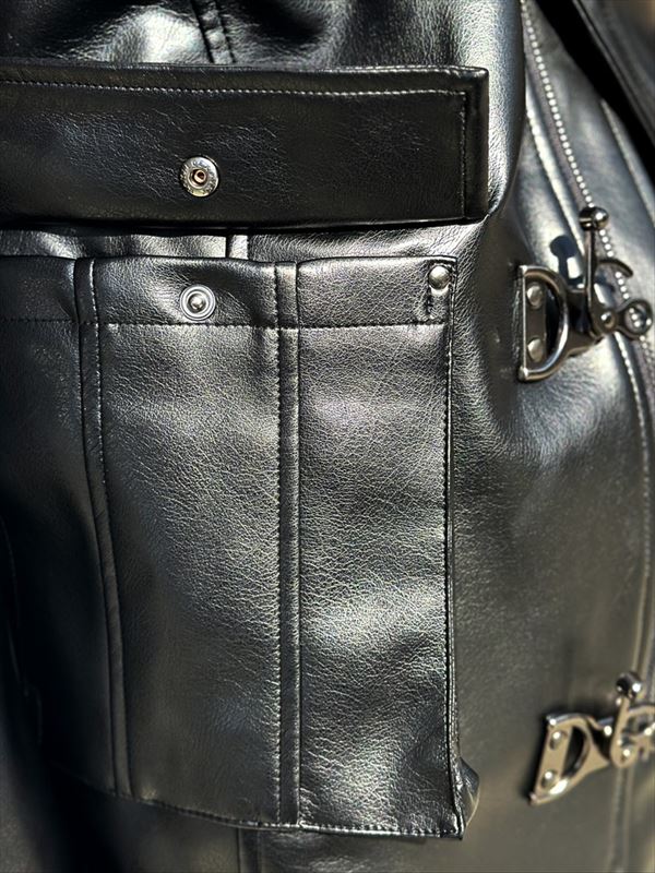 楽天市場】【送料無料】 PUレザー ファイヤーマン コート メンズ