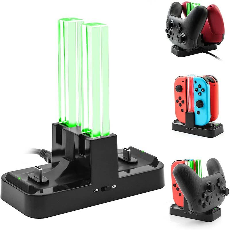 楽天市場】Nintendo Switch Joy-Con 充電 スタンド Proコントローラー