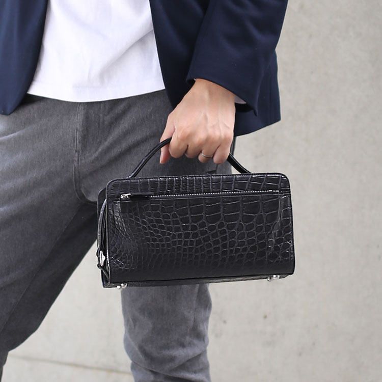 楽天市場】【5%offクーポン】クロコダイル バッグ メンズ セカンド