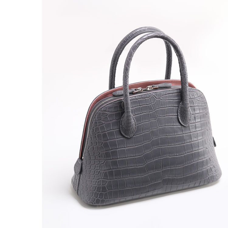 楽天市場】スモール クロコダイル ハンドバッグ マット 加工 センター