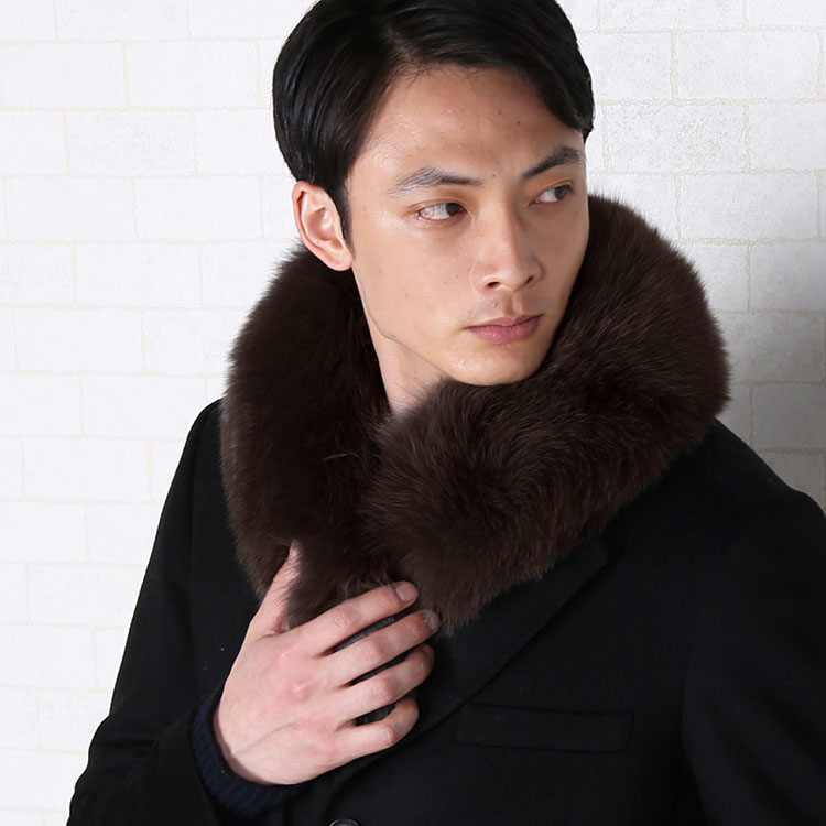 楽天市場】【5％OFFクーポン】フォックス ファー マフラー メンズ FOX