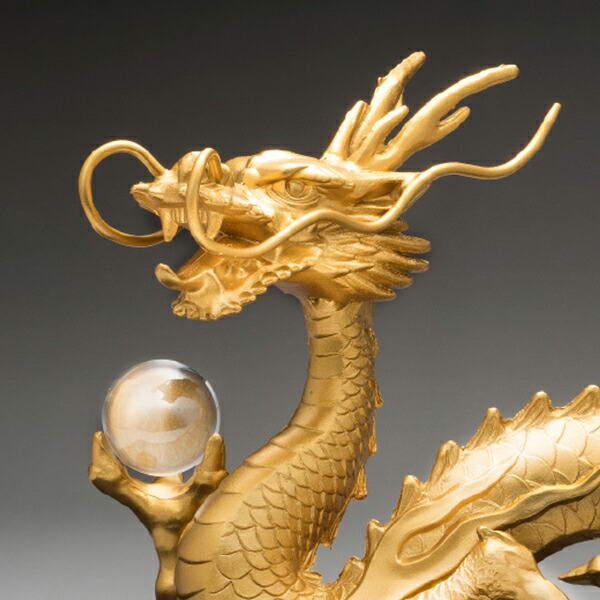楽天市場】置物 オブジェ 風水グッズ 風水黄金龍 高岡銅器製 金運上昇