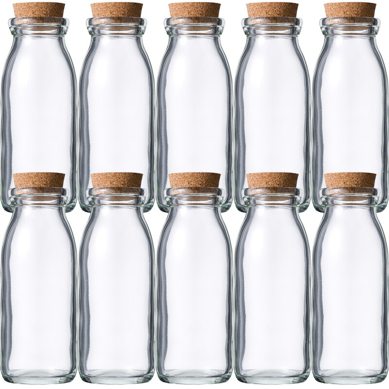 楽天市場】ガラス瓶 コルク瓶 M-200 200ml 〈39×33.5×15〉 保存容器