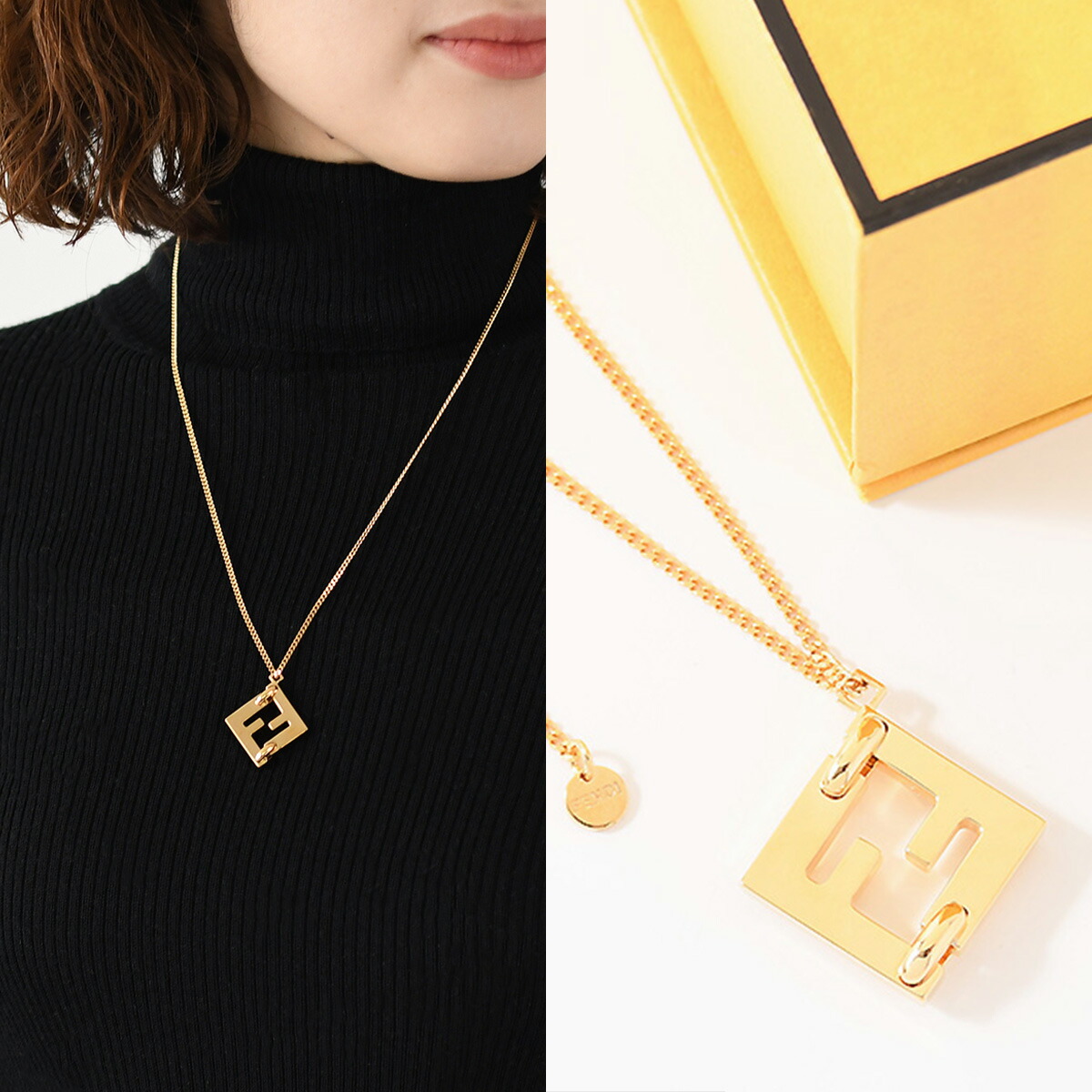 楽天市場】FENDI フェンディ ネックレス アクセサリー 8AK790B08